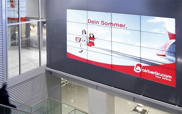 Düsseldorf Airport setzt auf Digital-Out-of-Home mit Bewegtbild im Großformat